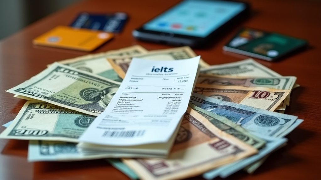 consistent ielts test fees