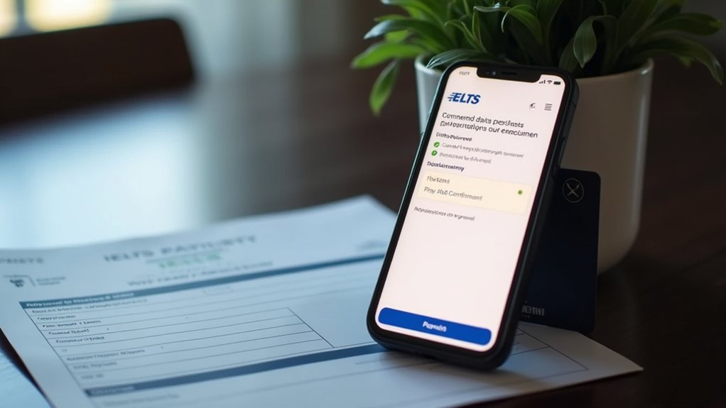 payment steps for ielts